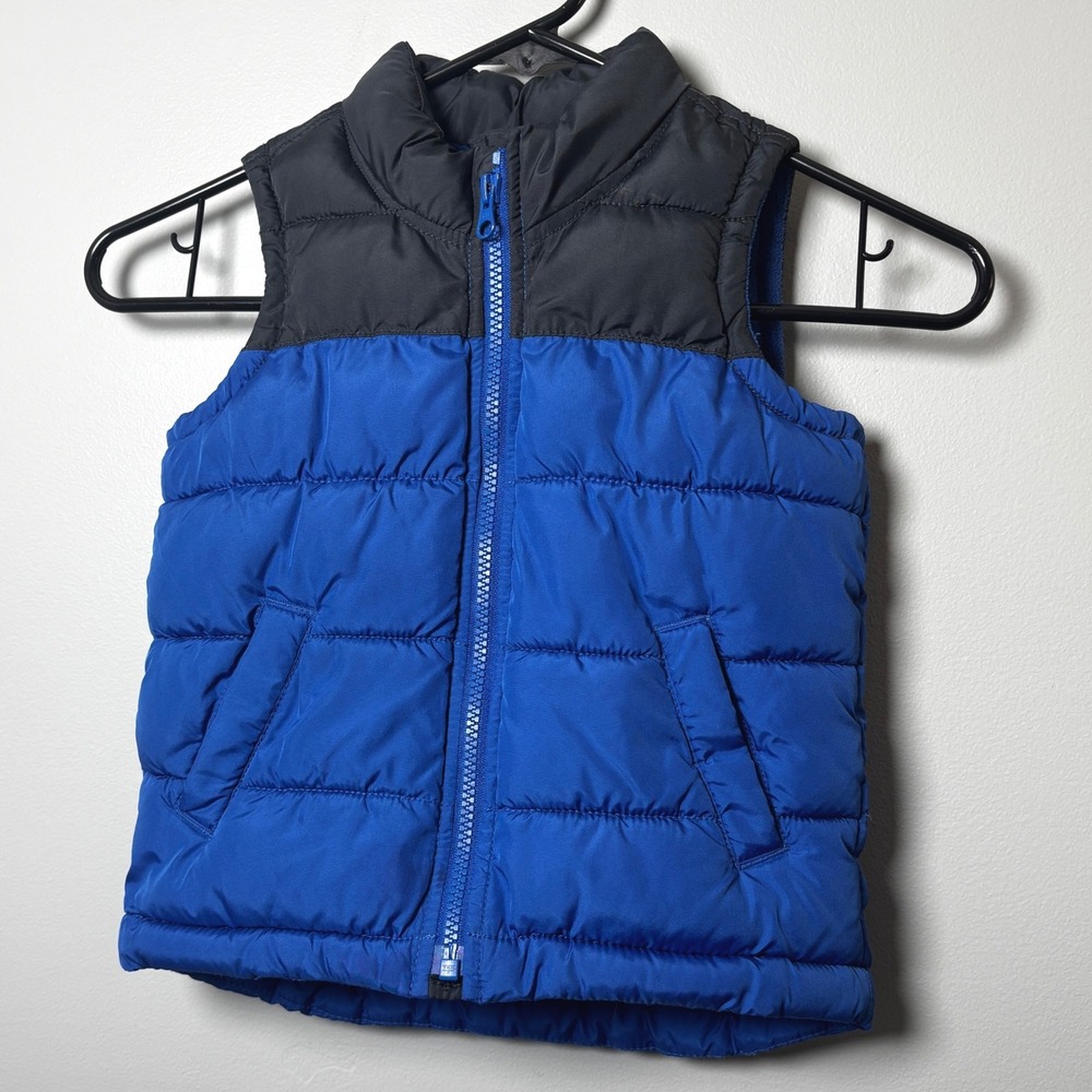 Old Navy Kids Frost Free Puffer Vest Blue, Navy, Size 3T Boys Girls, Winter, Zip